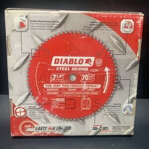 Diablo D0770FA 7-1/4" x 70T Steel Demon Metal Cutting Saw Blade 5 Pack. RC